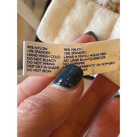 Laura Ashley White Scalloped Lace And Floral Print Underwire Contour Cup Bra 36C - Picture 6 of 9